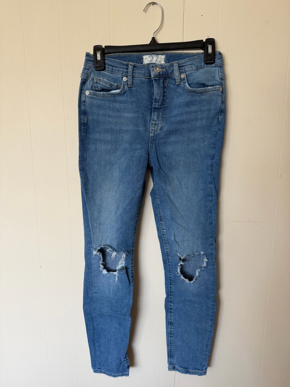 We The Free Medium Blue Ripped Skinny Jeans